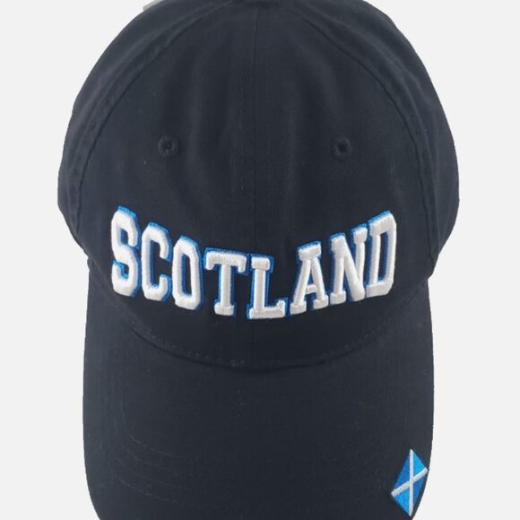 SCOTLAND Flag Embroidered Baseball Hat Cap Caledonian Clothing Co. 100% Cotton - Picture 1 of 10